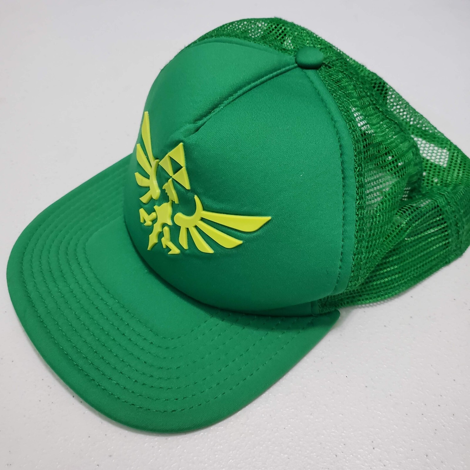 The Legend Of Zelda Men Hat One Size Green Trucker Cap Hyrule Crest Logo